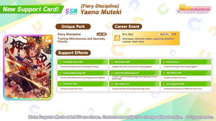 Umamusume Pretty Derby Yaeno Muteki Ssr