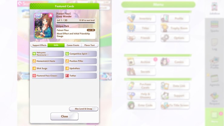 Grass Wonder Best Guts Support Cards In Umamusume