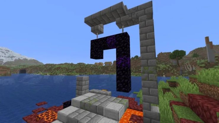 Minecraft Java Nether Portal Village 3