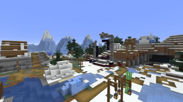 Minecraft Java Nether Portal Village