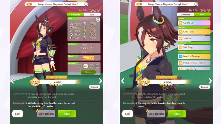 Vodka Legend Race In Umamusume Pretty Derby 1