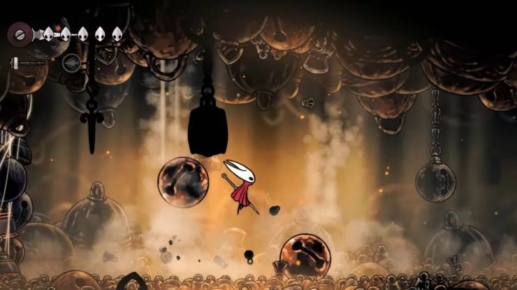 Hollow Knight Silksong Bell Beast Ceiling Attacks