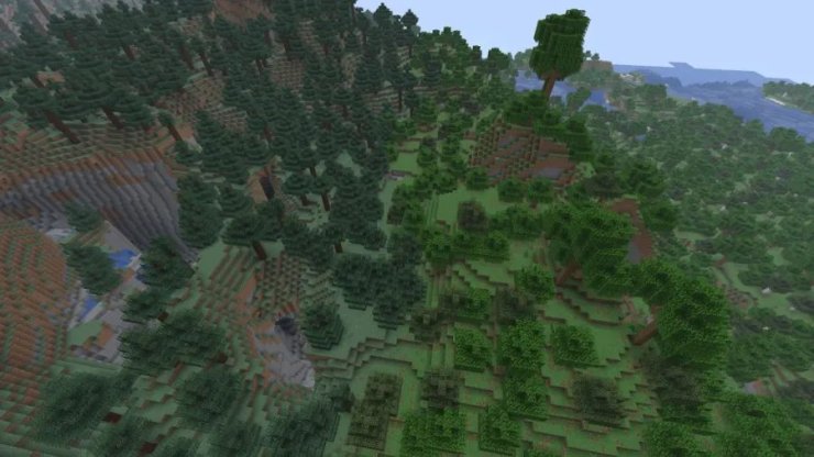 Minecraft Birch Forests Valleys Seed
