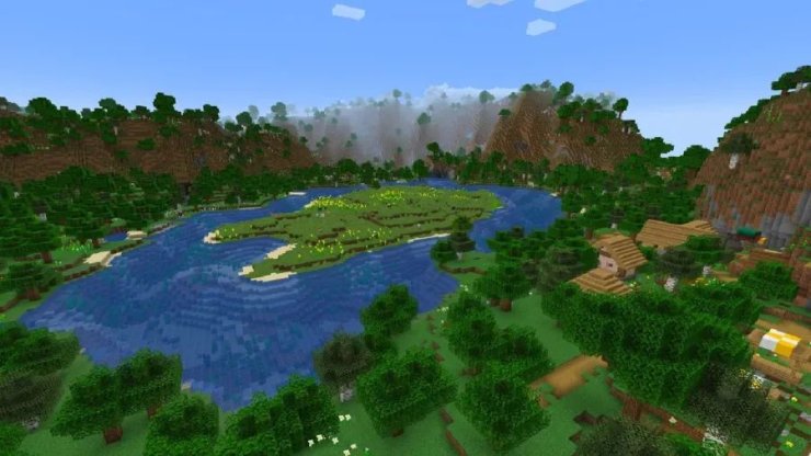 Minecraft Forest Seeds Flower Forest Village