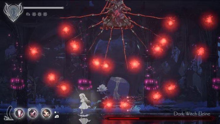 Ender Lilies Boss Battle Bullet Hell