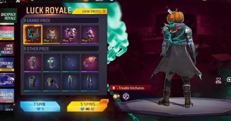 Trouble Unchained Backpack From Free Fire Max 1 17