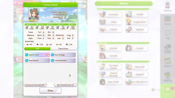 Umamusume Pretty Derby Saintly Jade Cleric Grass W