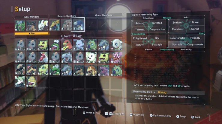 Time Stranger Personality Chart