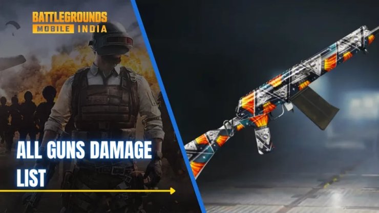 Bgmi All Guns Damage List 1760386859386