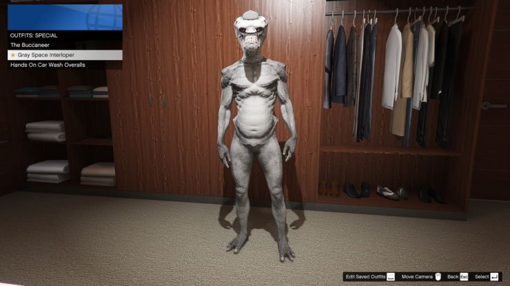 Gray Space Interloper Outfit