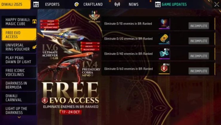 Free Fire Evo Gun Skin Free Access Mision 768x433