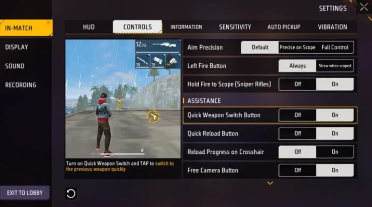 Free Fire Setting 768x429