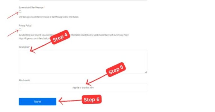 Free Fire Ban Appeal Step 4 768x403
