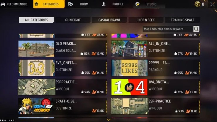 Free Fire Like Increase Craftland Map Code 1024x57