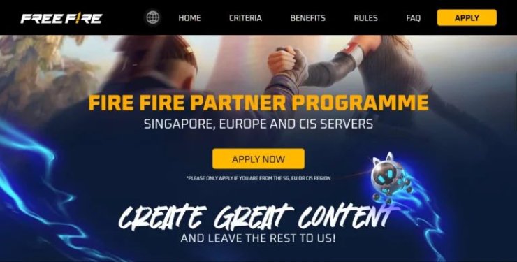 Free Fire Partner Program 768x390