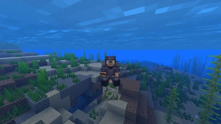 Riding A Zombie Nautilus In Minecraft
