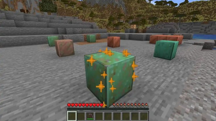 Minecraft Oxidize Copper Waxing On Placed Block
