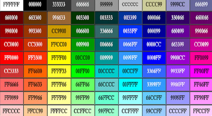 Free Fire Colour Code