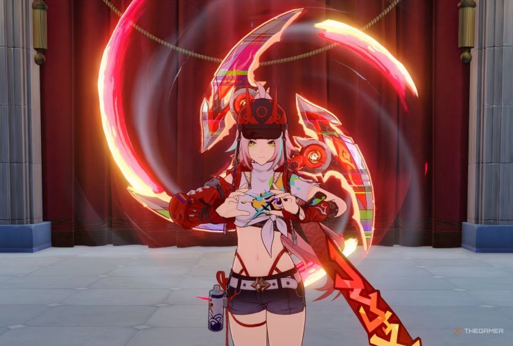 Honkai Star Rail Rappa Idle Animation With Her Nin