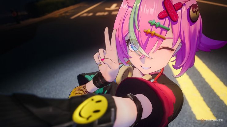 Haniel Making A Peace Sign In Neverness To Evernes