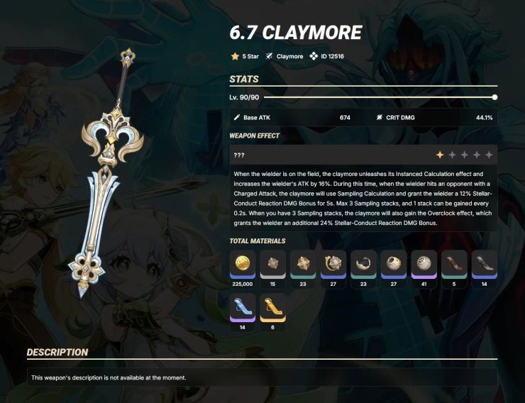 V6 6 50 Rev 44752468 Sandrone Weapon Via Gachabase