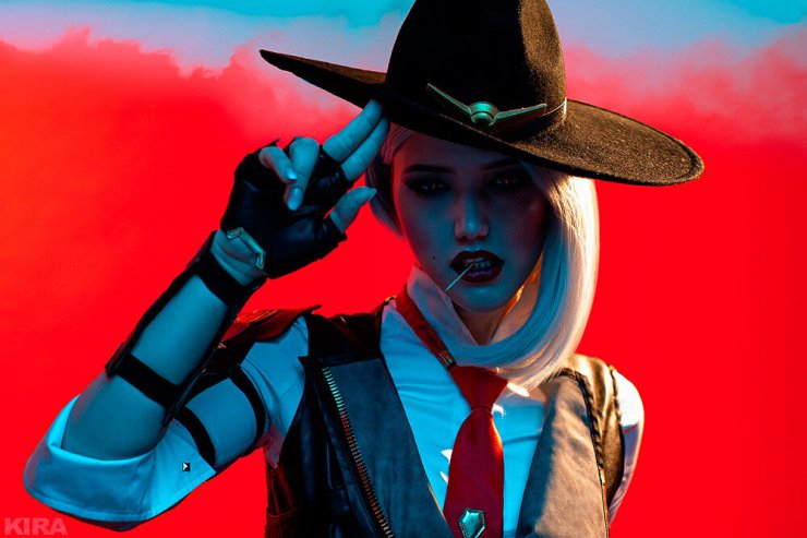 Ashe (Overwatch) by Lyumos