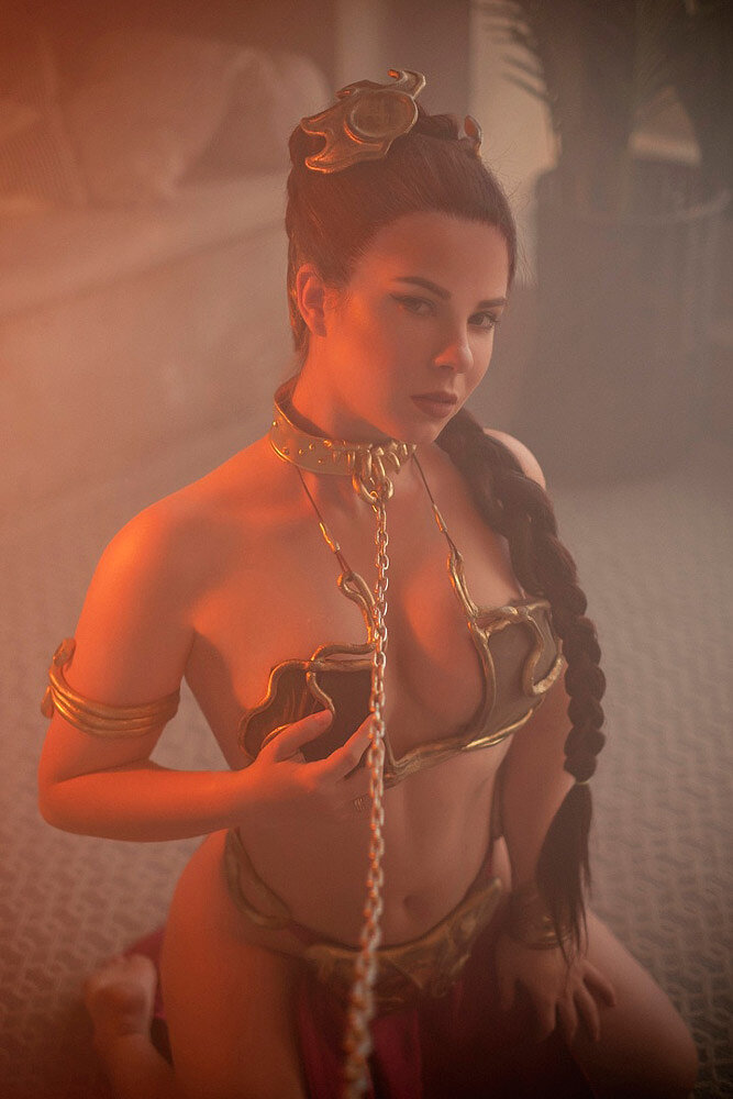 Slave Princess Leia (Star Wars) by Anastasya Zelenova (NSFW)