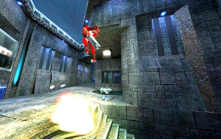 A Typical Rocket Jump In Quake Live