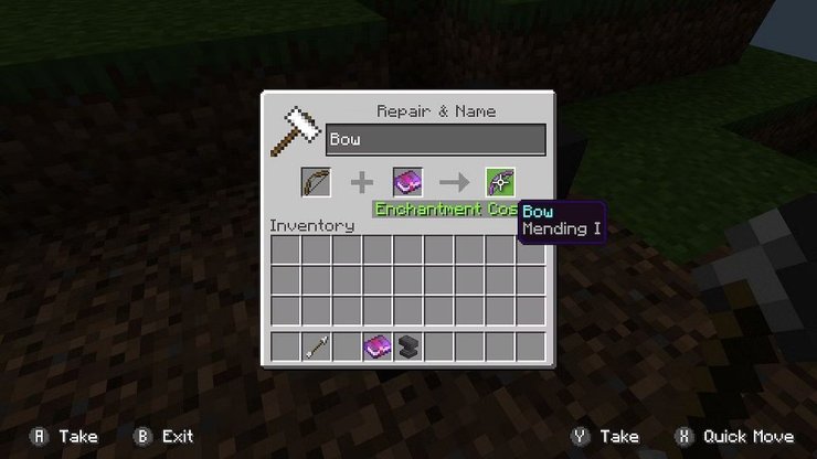 Mending Bow Minecraft