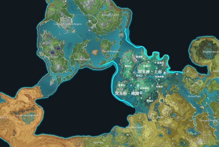 Chenyu Vale Genshin Map