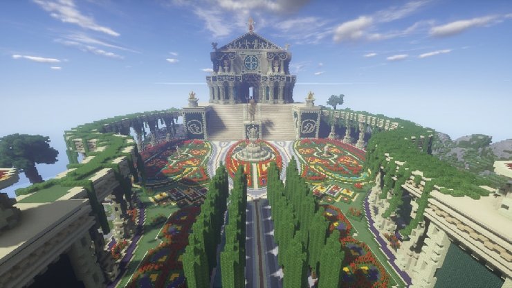 Entrance Garden Minecraft