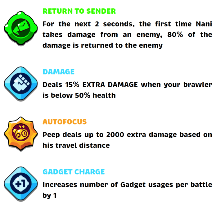 Brawl Stars Tier List Nani Skills