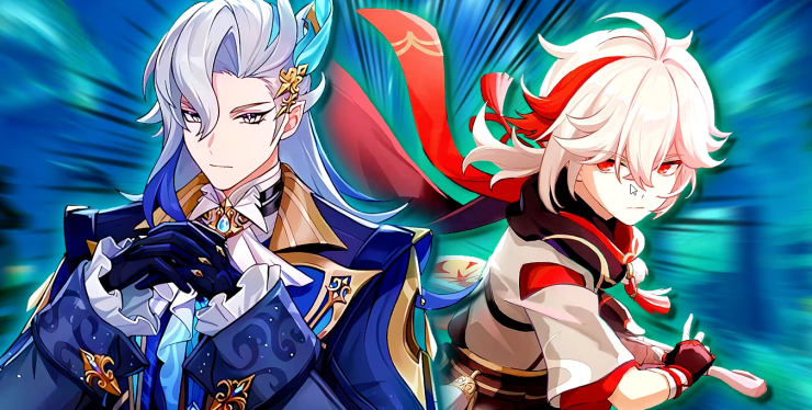 Neuvillette And Kazuha Genshin Impact