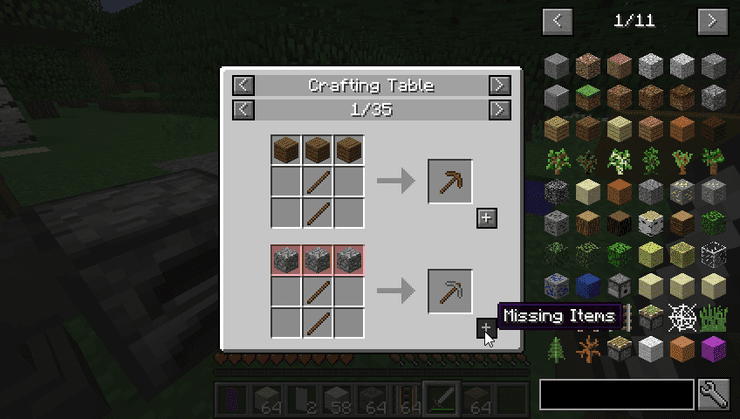 Just Enough Items Mod Minecraft