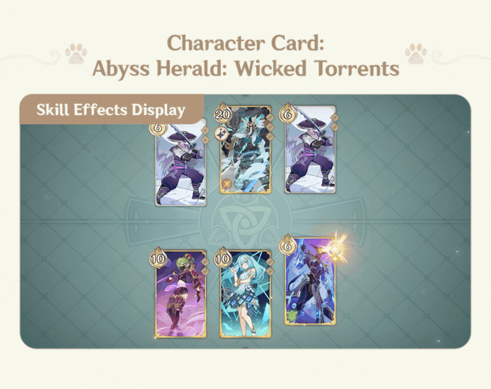 Genshin Impact 4 6 Genius Invokation Tcg Abyss Her