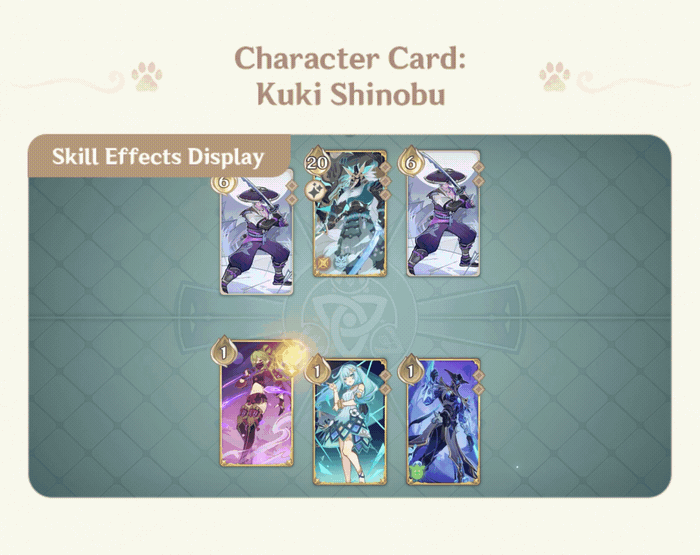 Genshin Impact 4 6 Genius Invokation Tcg Kuki Shin