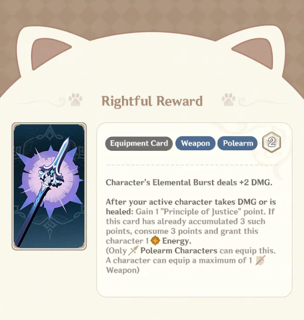 Genshin Impact 4 6 Genius Invokation Tcg Rightful