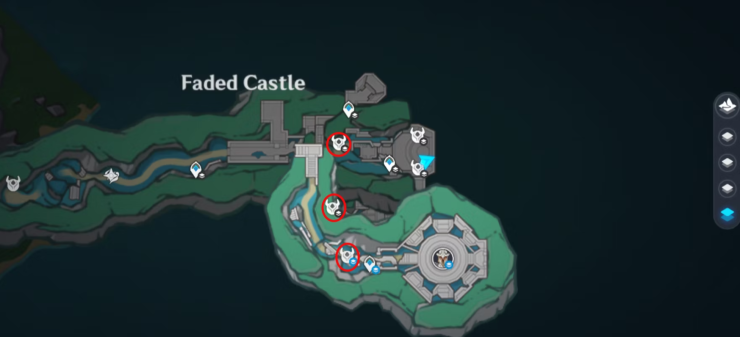 Golem Locations Genshin Impact Faded Castle