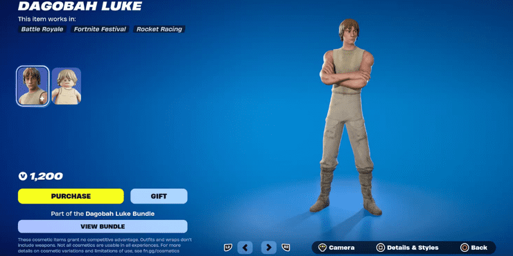 Dagobah Luke Fortnite