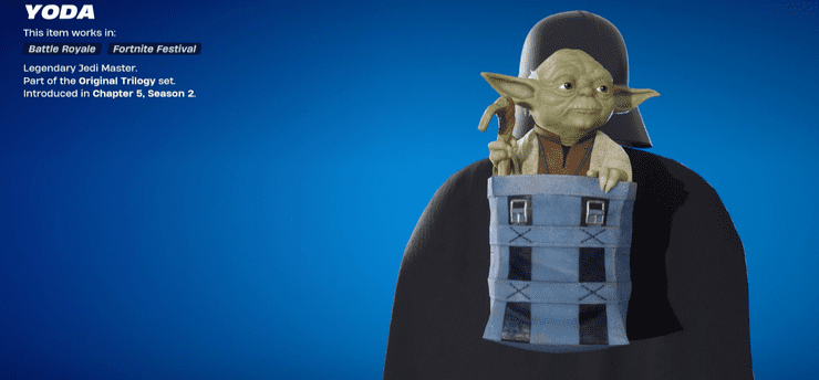 Yoda Back Bling Fornite