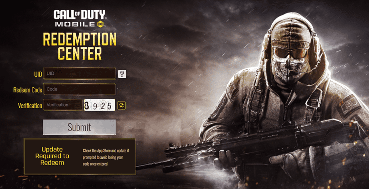 Call Of Duty Mobile Redemption Website