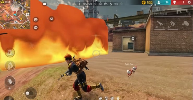 Flaming Wall