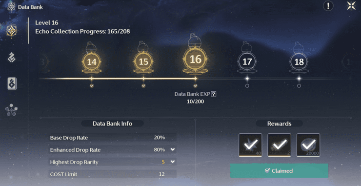 How To Farm Data Bank Exp In Wuthering Waves
