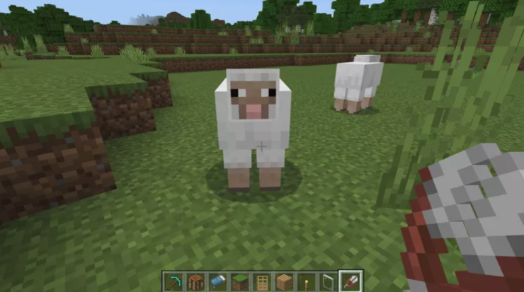 How To Shear A Sheep In Minecraft