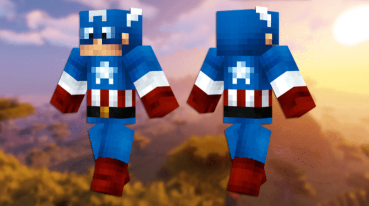 Captain America Minecraft Skin