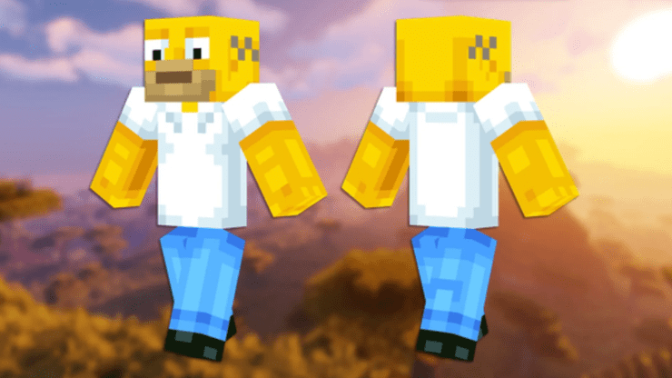 Homer Simpson Minecraft Skin