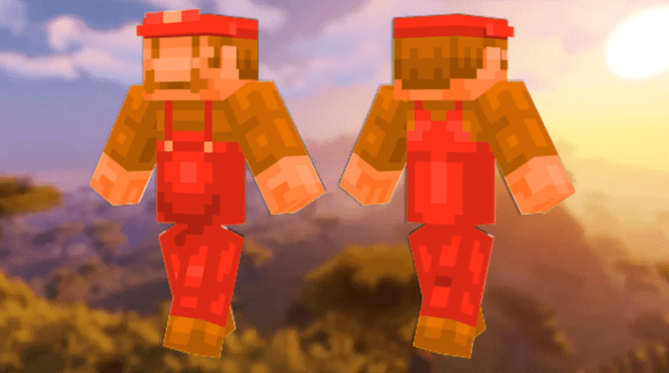 Mario Nes Minecraft Skin