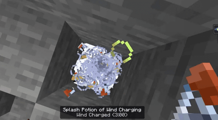 Minecraft Splash Potion Of Wind Charge