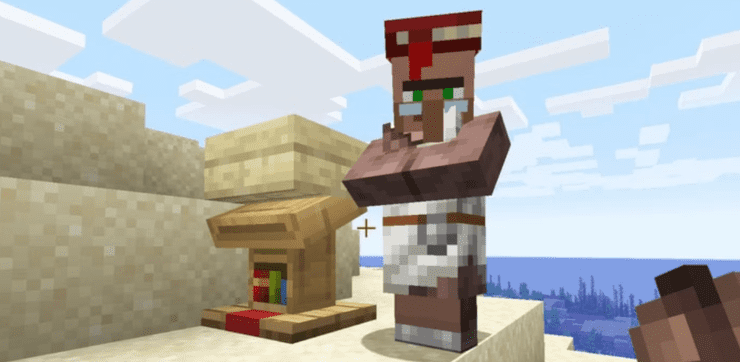 How To Make A Librarian Villager Minecraft