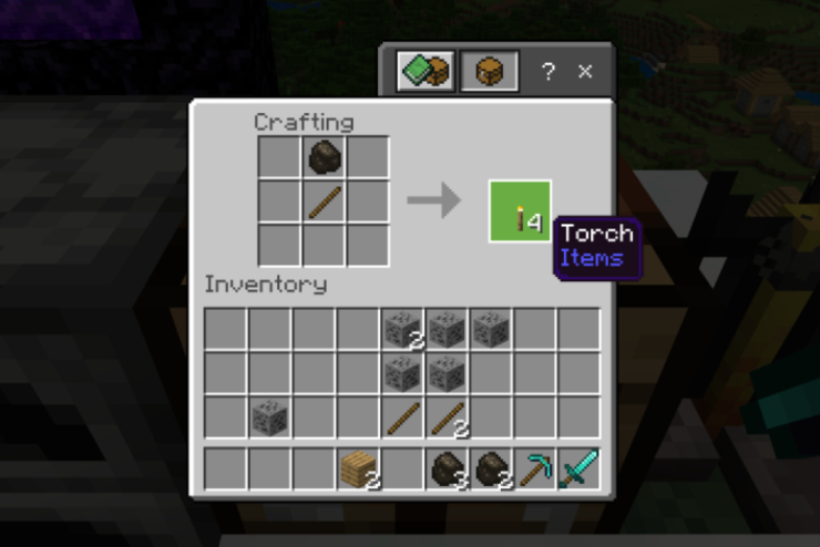 How To Make Standard Torches Minecraft